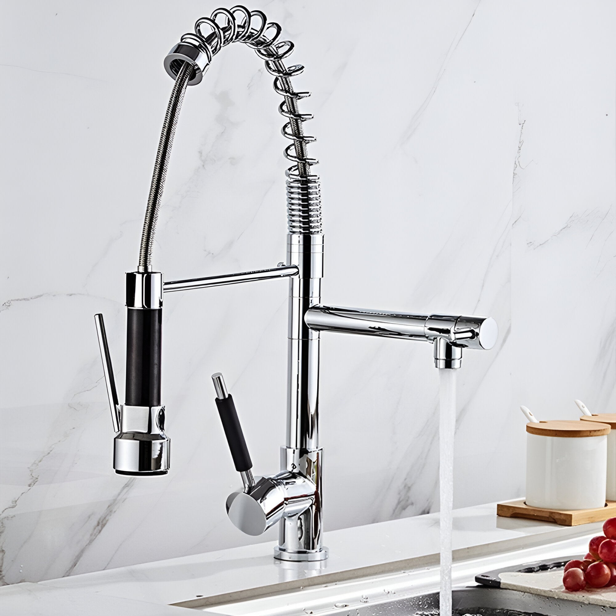 Stavanger - Professional Pull-Down Kitchen Faucet With High Arc