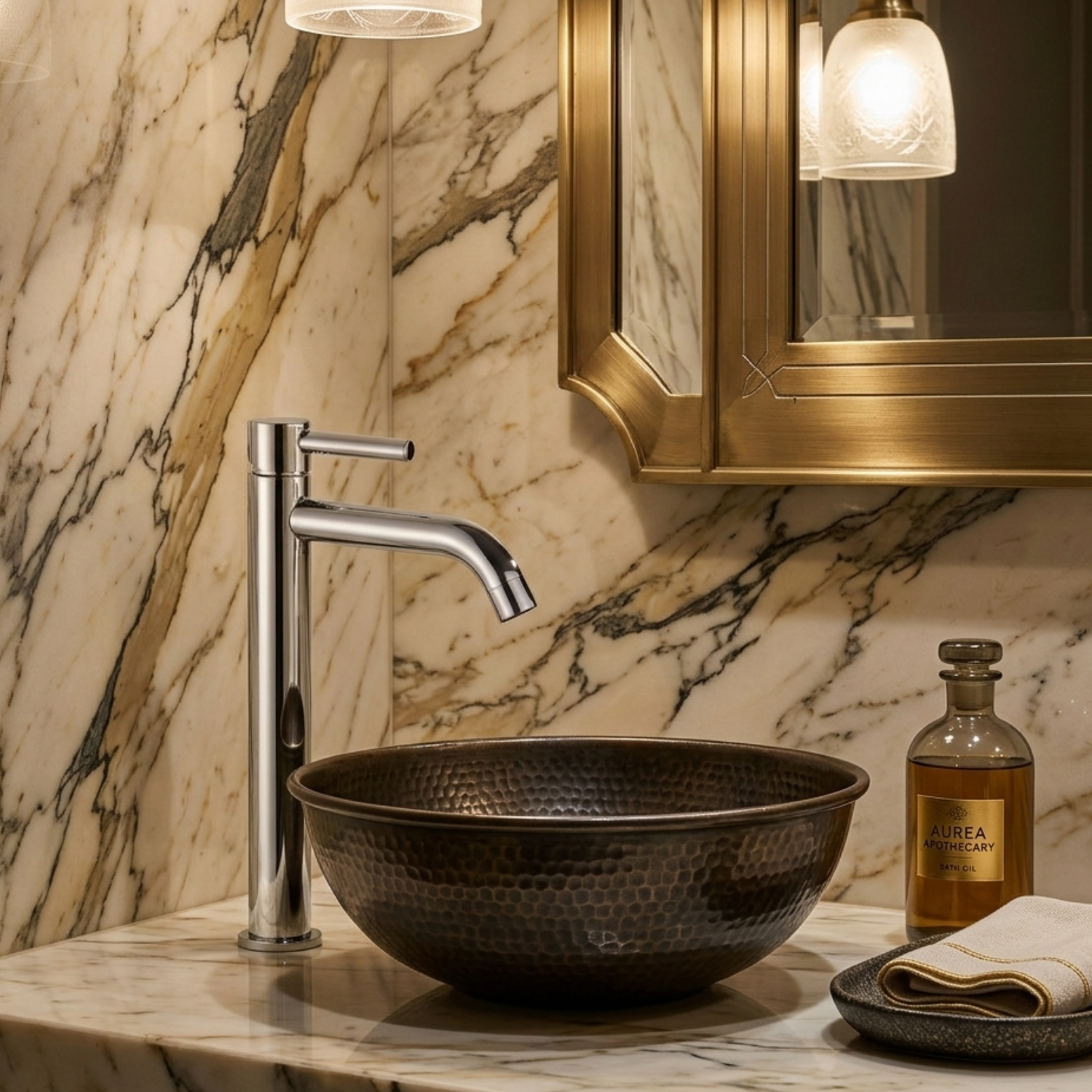 Elvheim - Bathroom Basin Faucet Single Handle Hot and Cold Mixer Tap