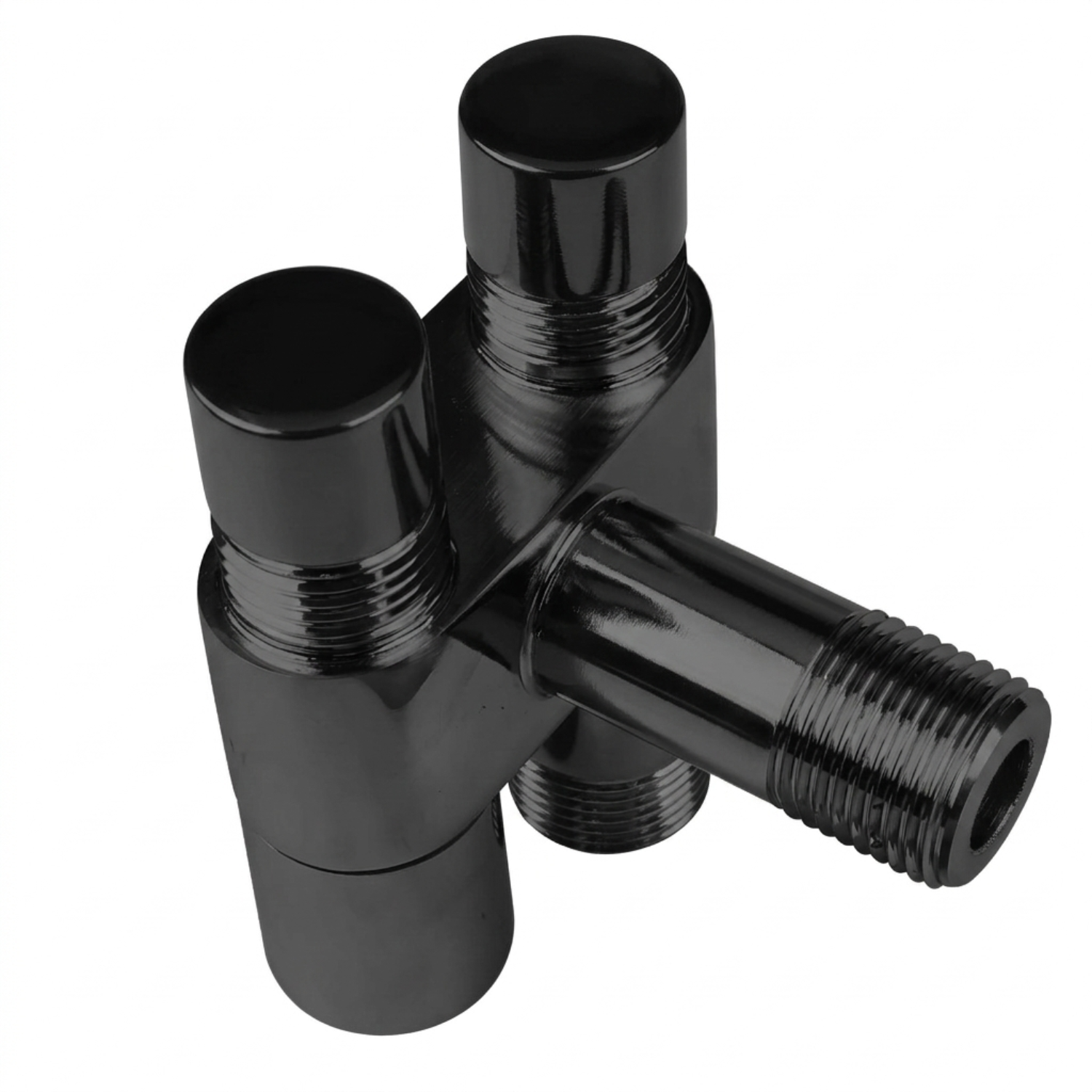 Glomma - Stainless Steel Bidet Spray Gun Set – Handheld Toilet Hygienic Shower with Double Outlet Angle Valve