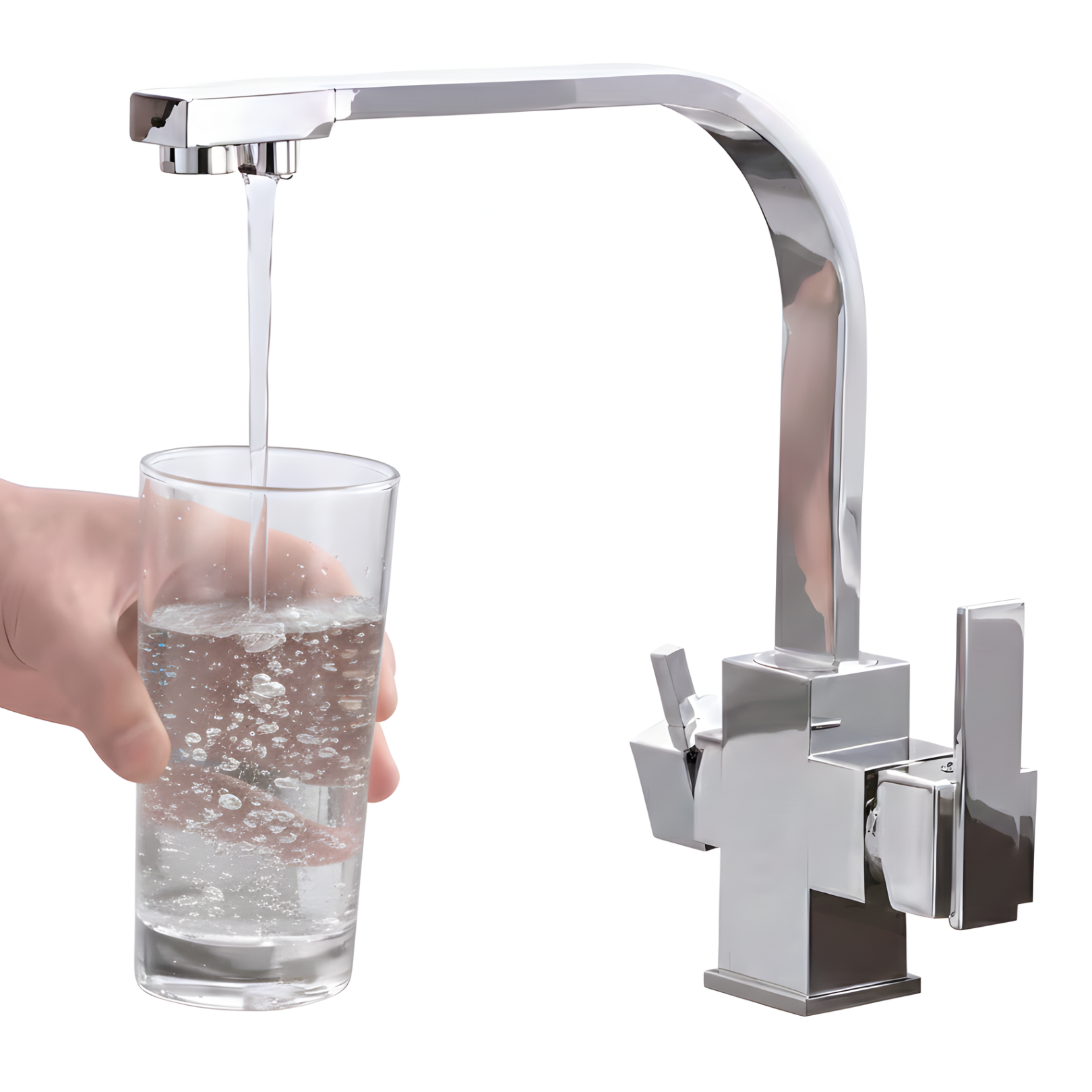 Augsburg - Three-Way Kitchen Faucet with Filter Tap Reverse Osmosis Compatible