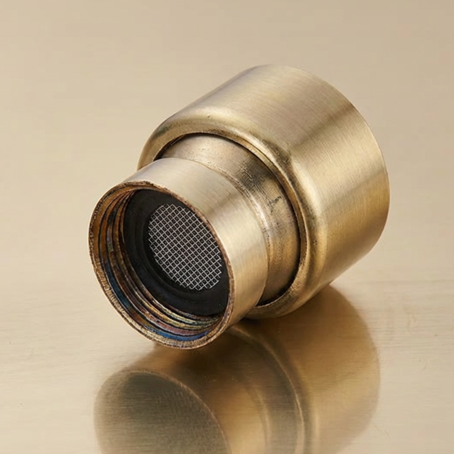 Odense -Brushed Gold Shower Faucet Wall Mounted Big Rainfall Head Hand Sprayer Set