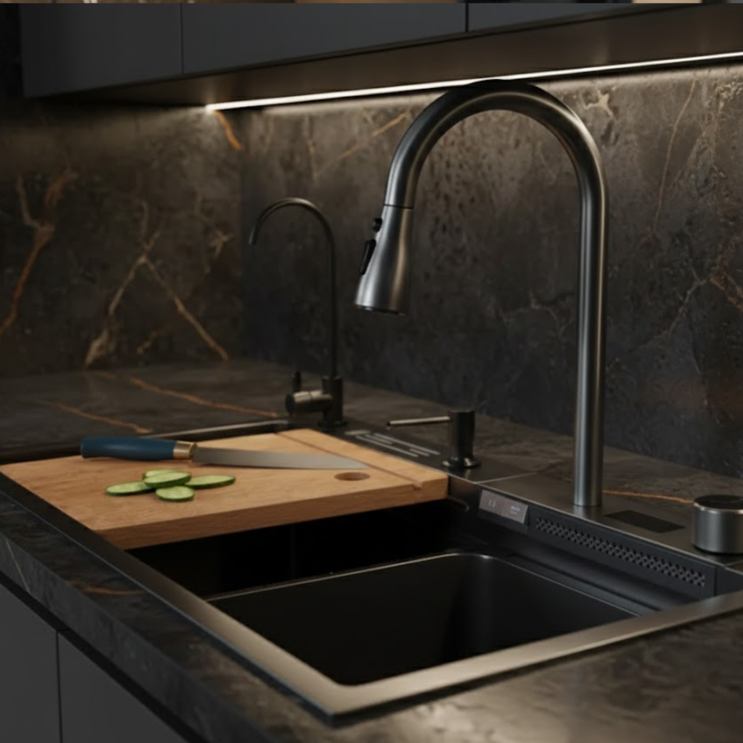 Assebakte - Smart Waterfall Kitchen Sink