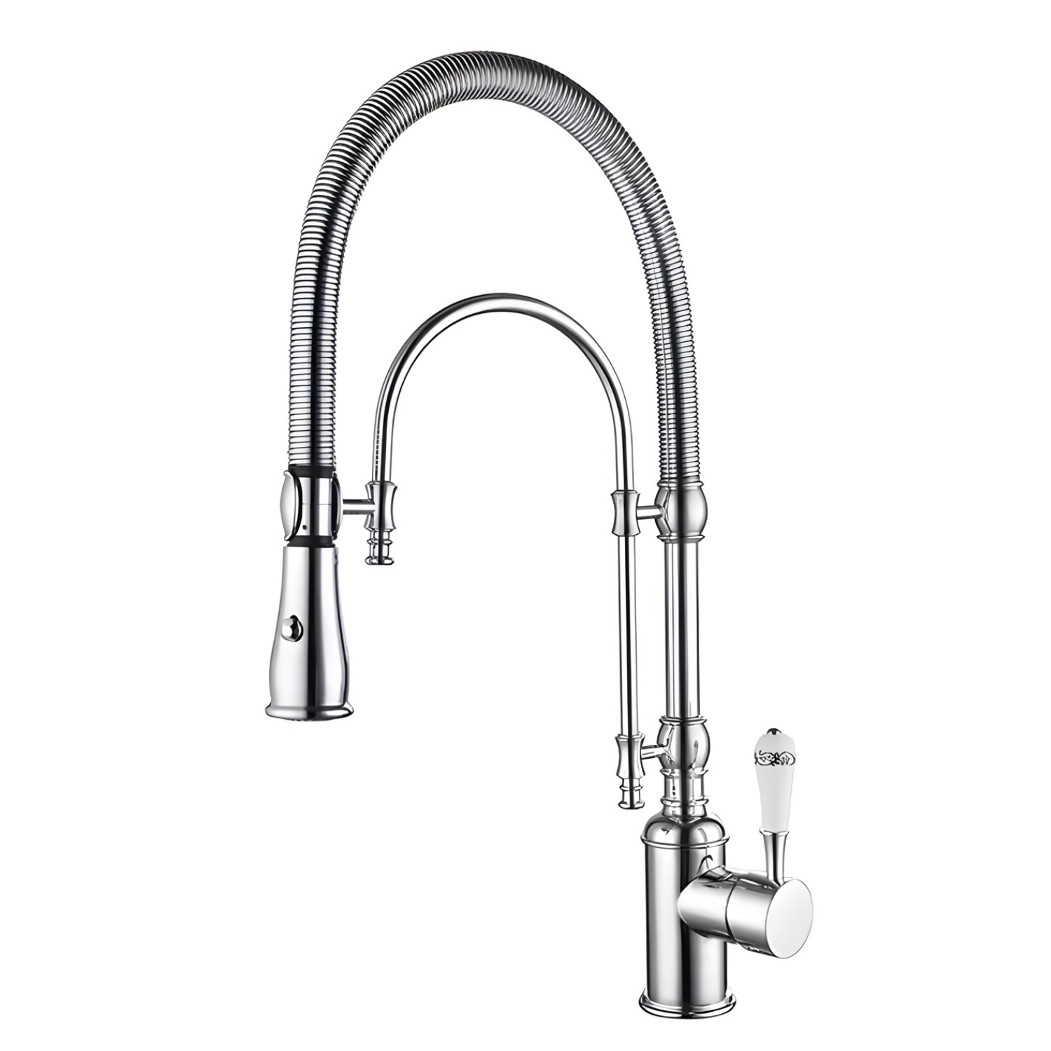 Visby - 360° Pull-Down Kitchen Faucet with Spring Spout Hot & Cold Mixer
