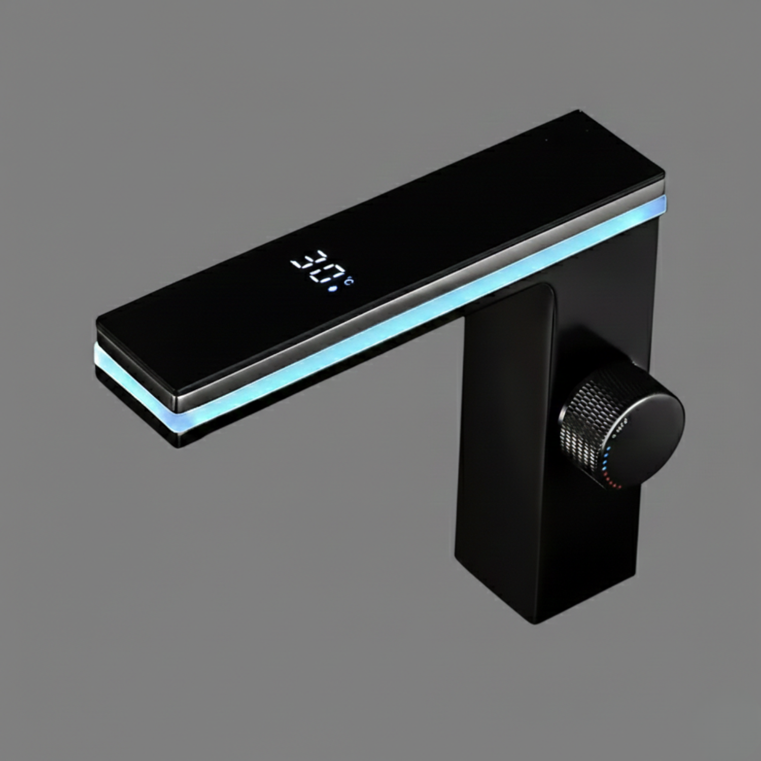 Kebnekaise - Digital Display Celsius Bathroom Basin Faucet with Intelligent LED