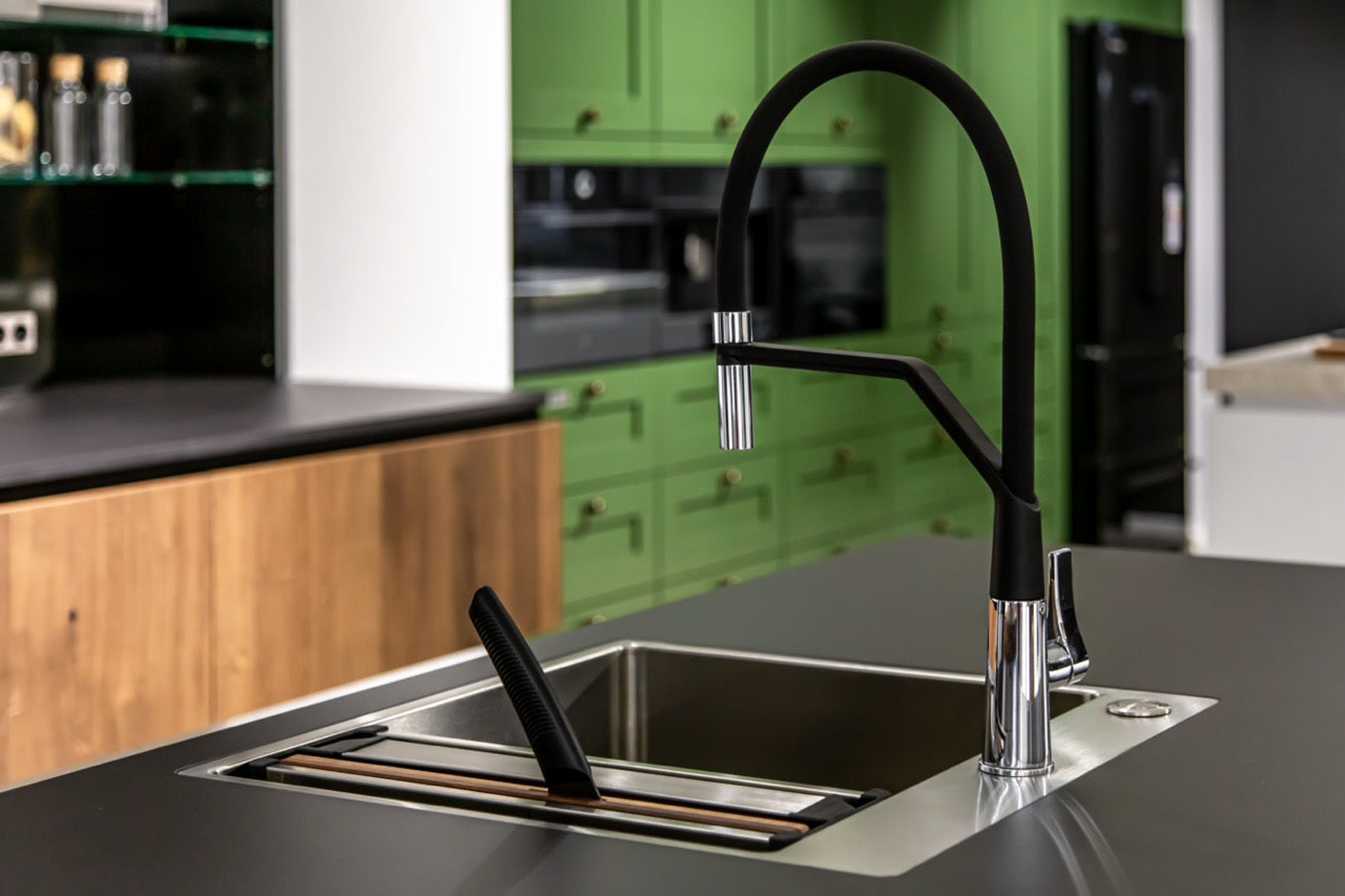 Premium faucet in a luxury kitchen