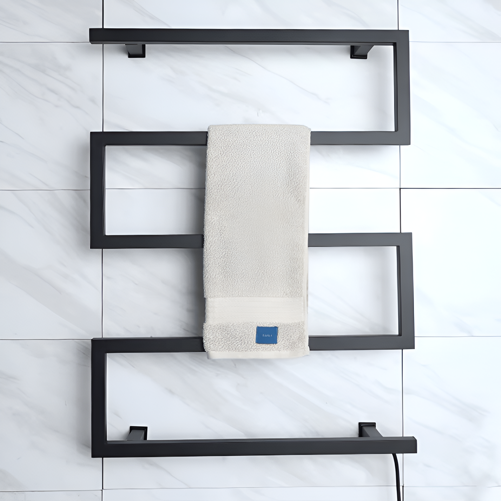 Bremen - Towel Bar Warmer of Stainless Steel Black