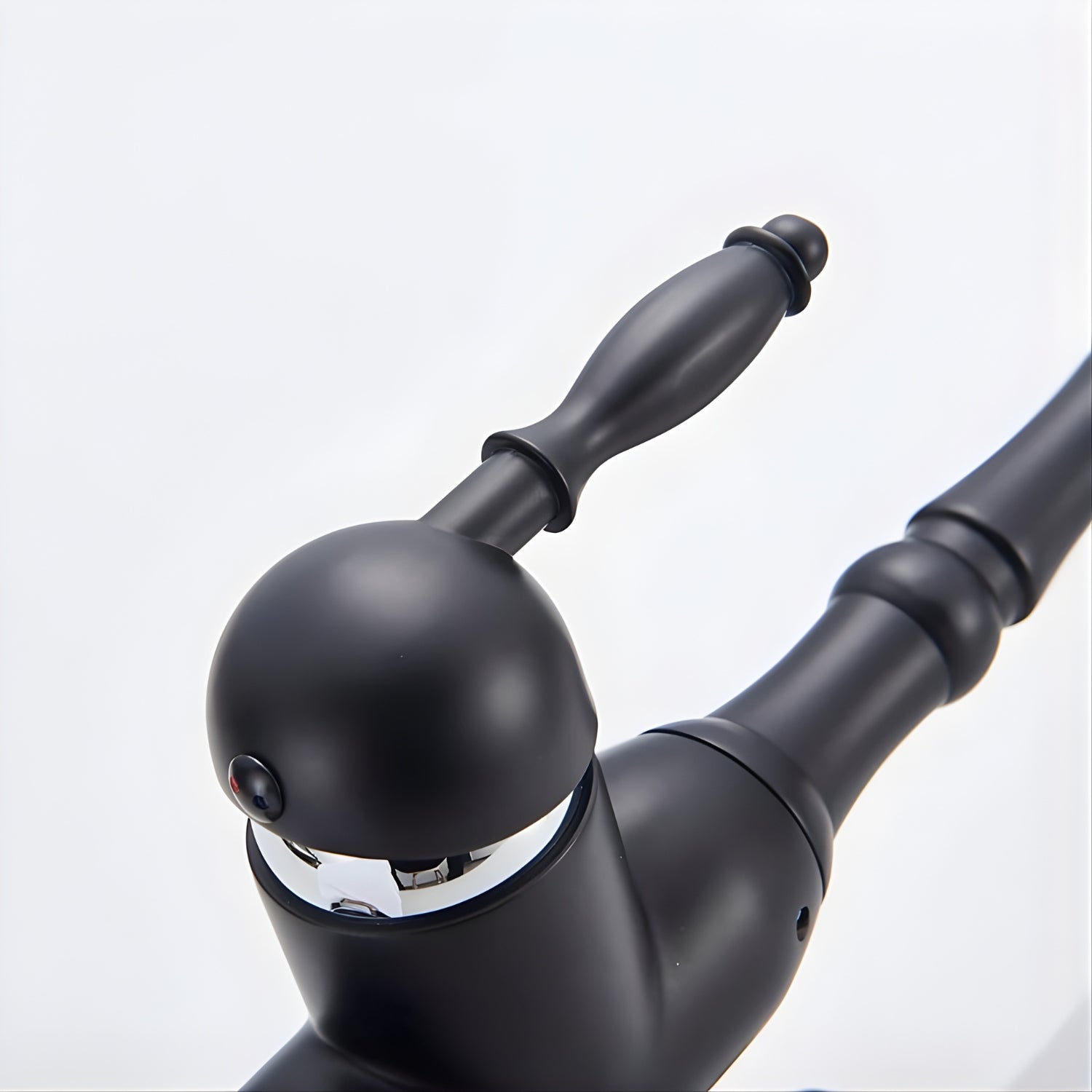 Arvik - 3-Way Kitchen Sink Faucet with Dual Handles and Pure Water Filter Spout With Hot and Cold Water Mixer