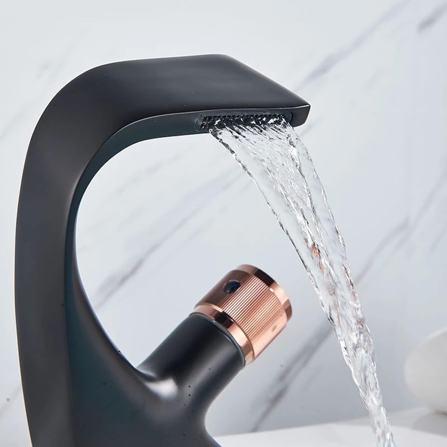 Black stylish bathroom faucet