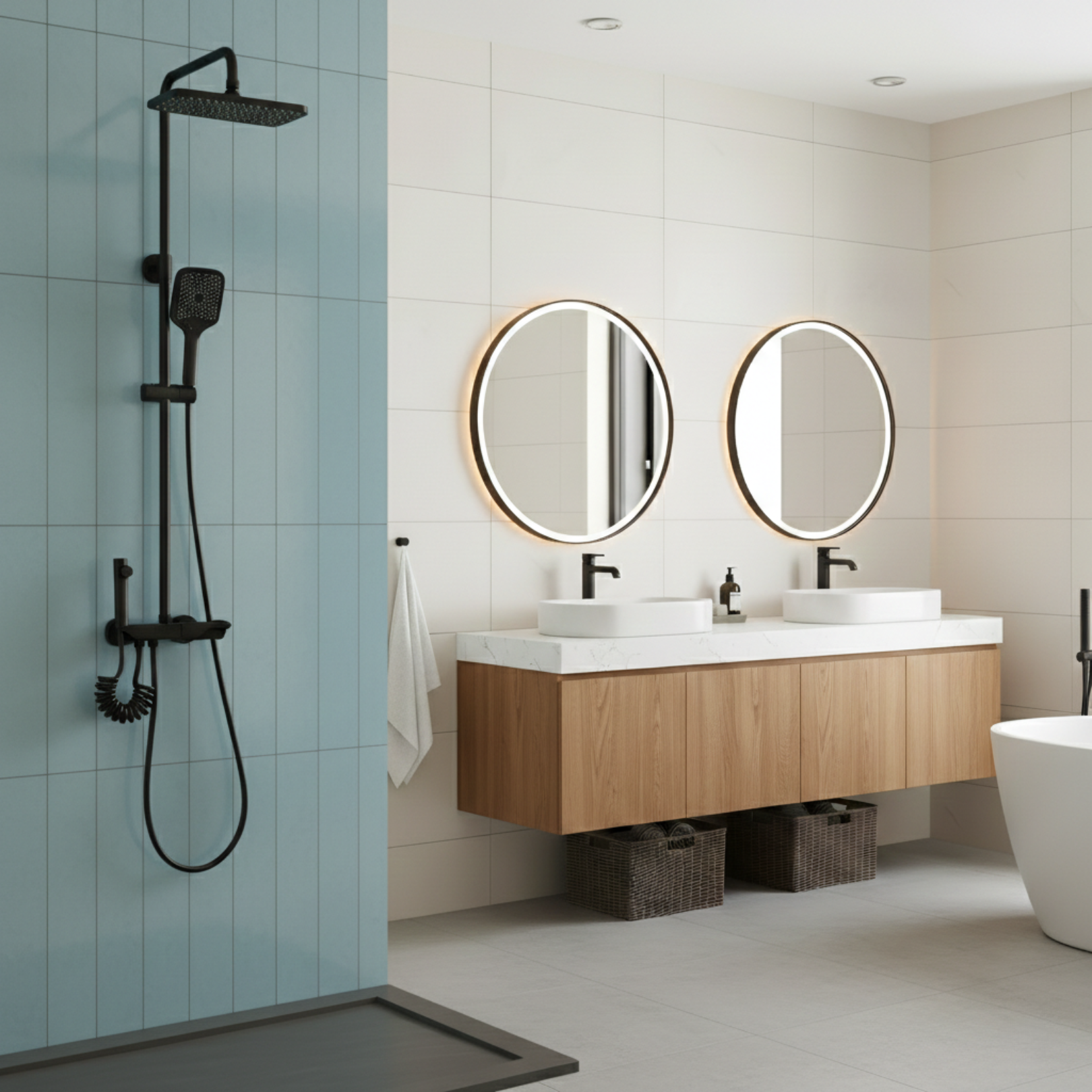 Wismar - Smart Piano Bathroom Shower Set