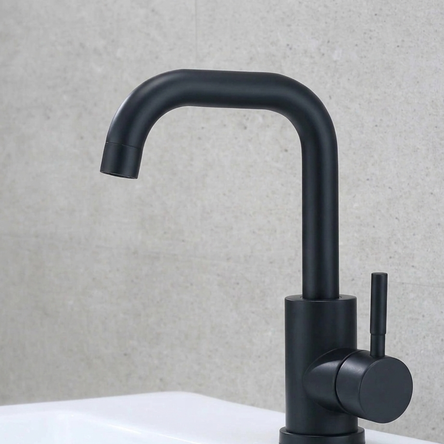 Copenhagen - Stainless Steel Bathroom Basin Faucet – Hot & Cold Mixer, 360° Rotating Single Handle Sink Tap