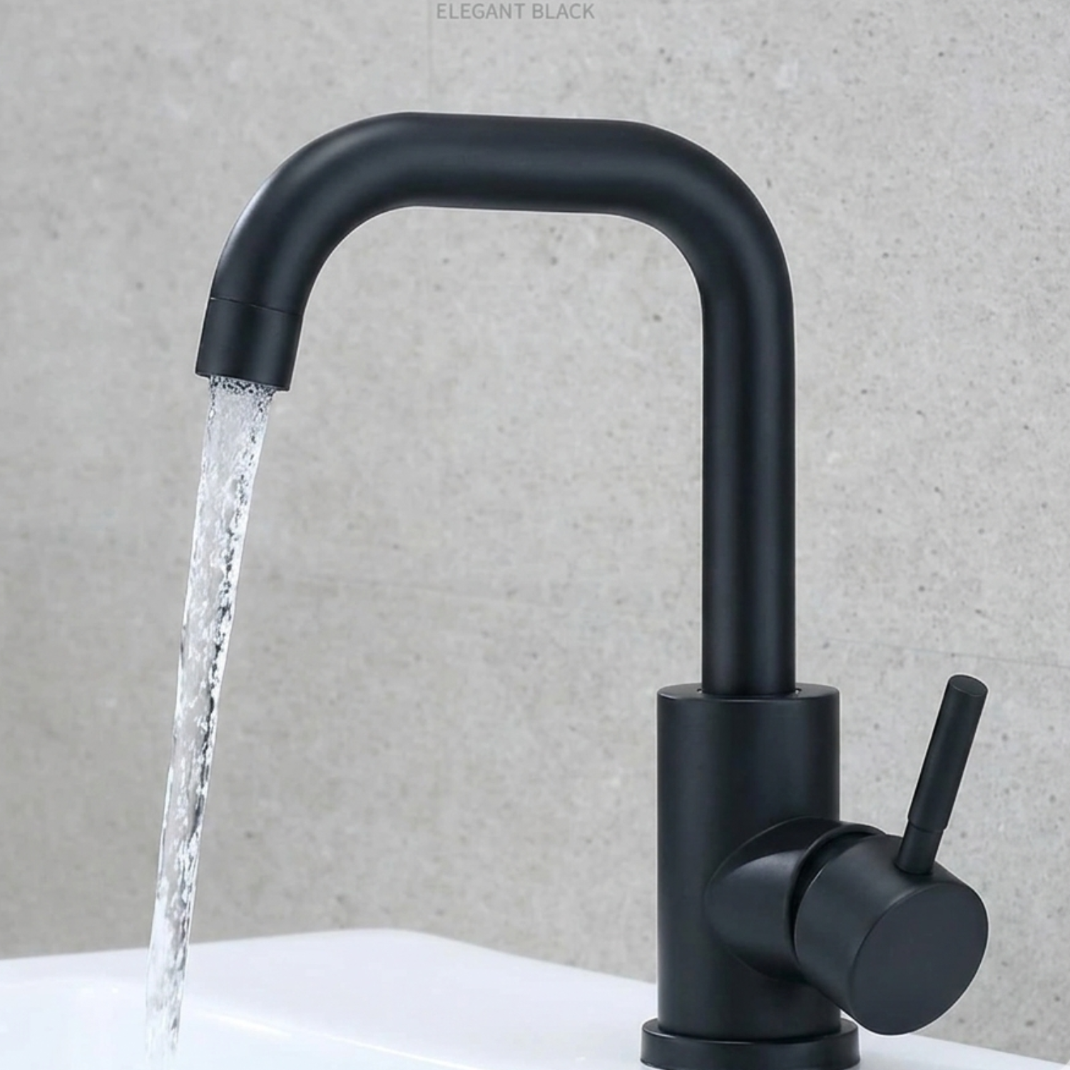 Copenhagen - Stainless Steel Bathroom Basin Faucet – Hot & Cold Mixer, 360° Rotating Single Handle Sink Tap