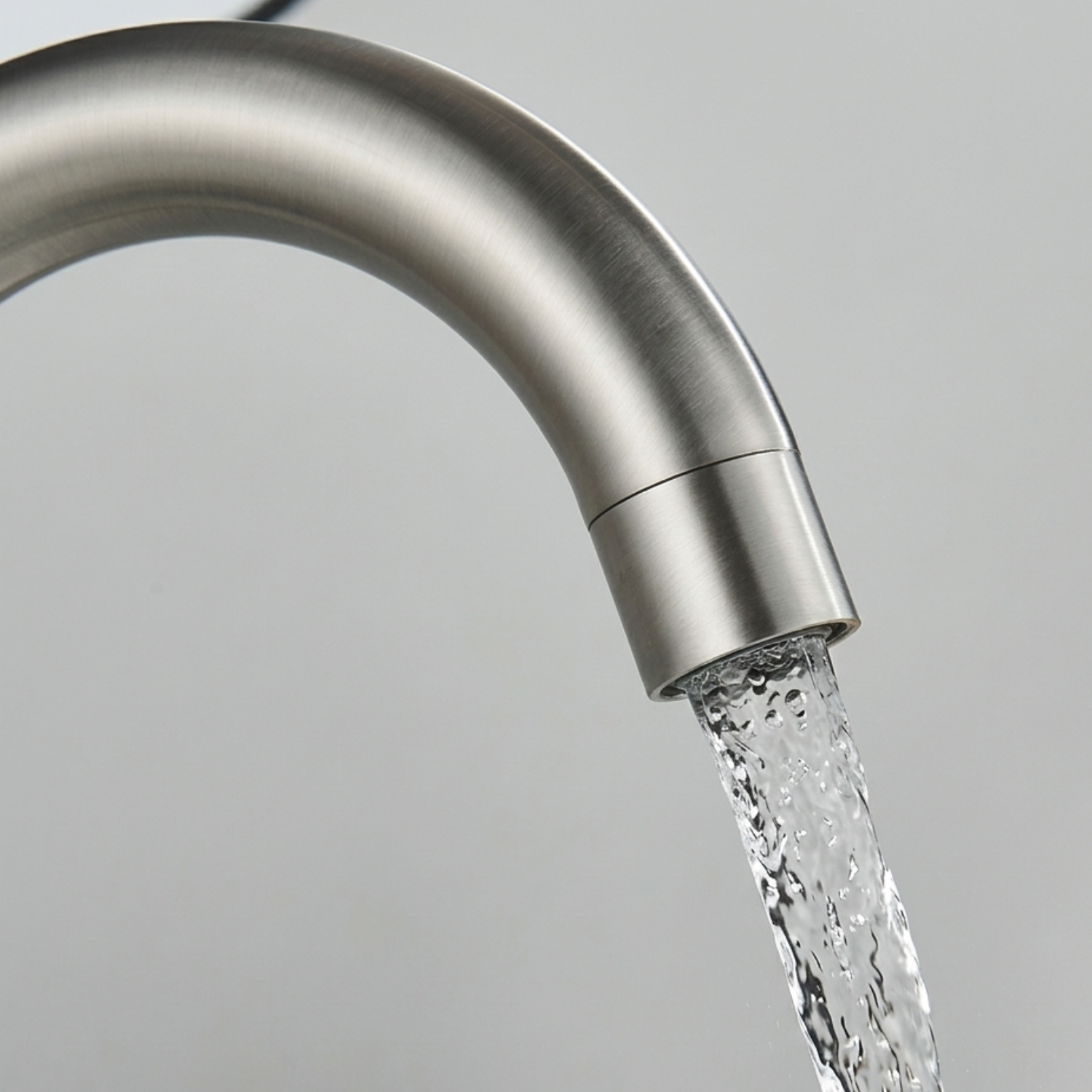 Copenhagen Gooseneck - Stainless Steel Bathroom Basin Faucet – Hot & Cold Mixer, 360° Rotating Single Handle Sink Tap