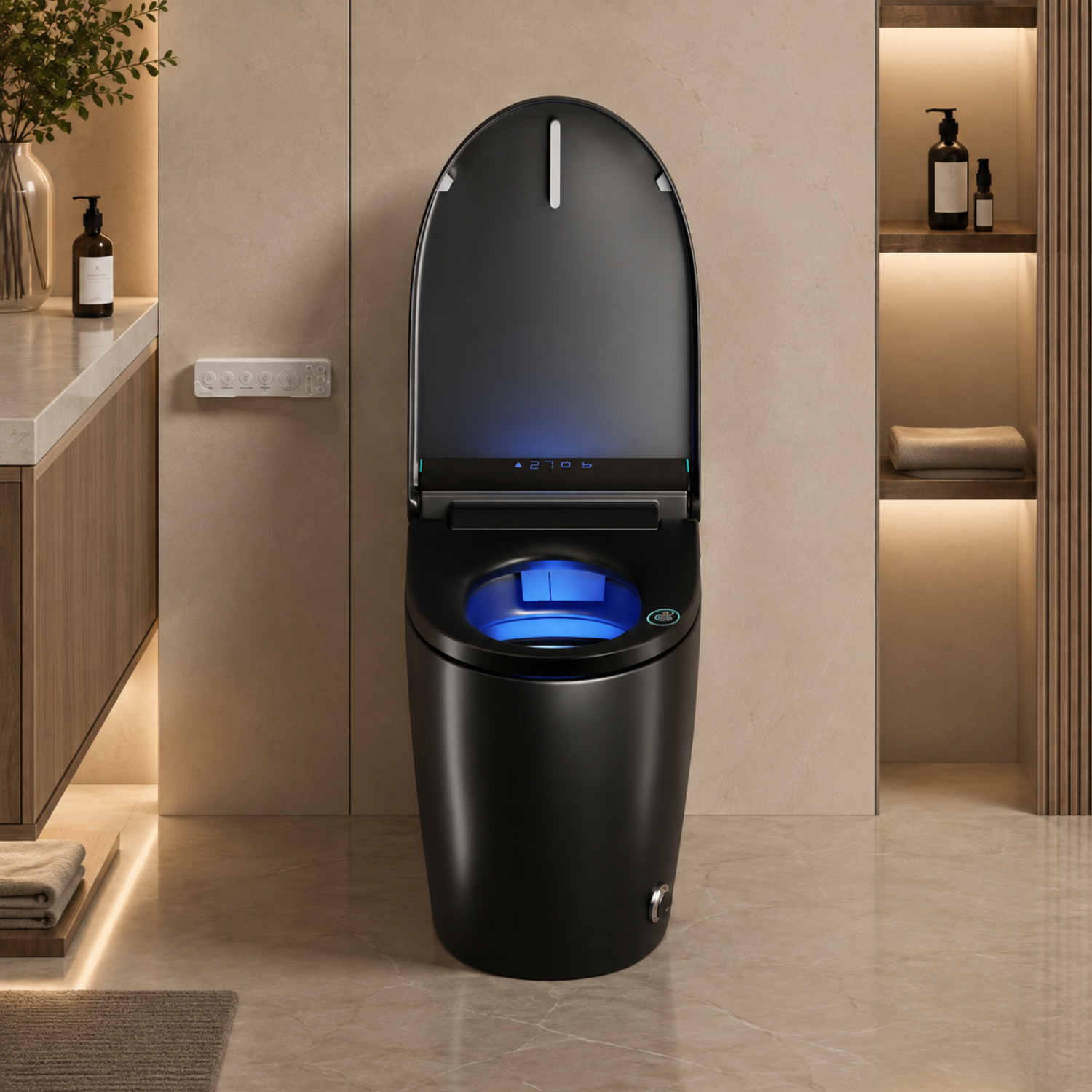 Vasteras - Smart One-Piece Bidet Toilet with Built-In Bidet