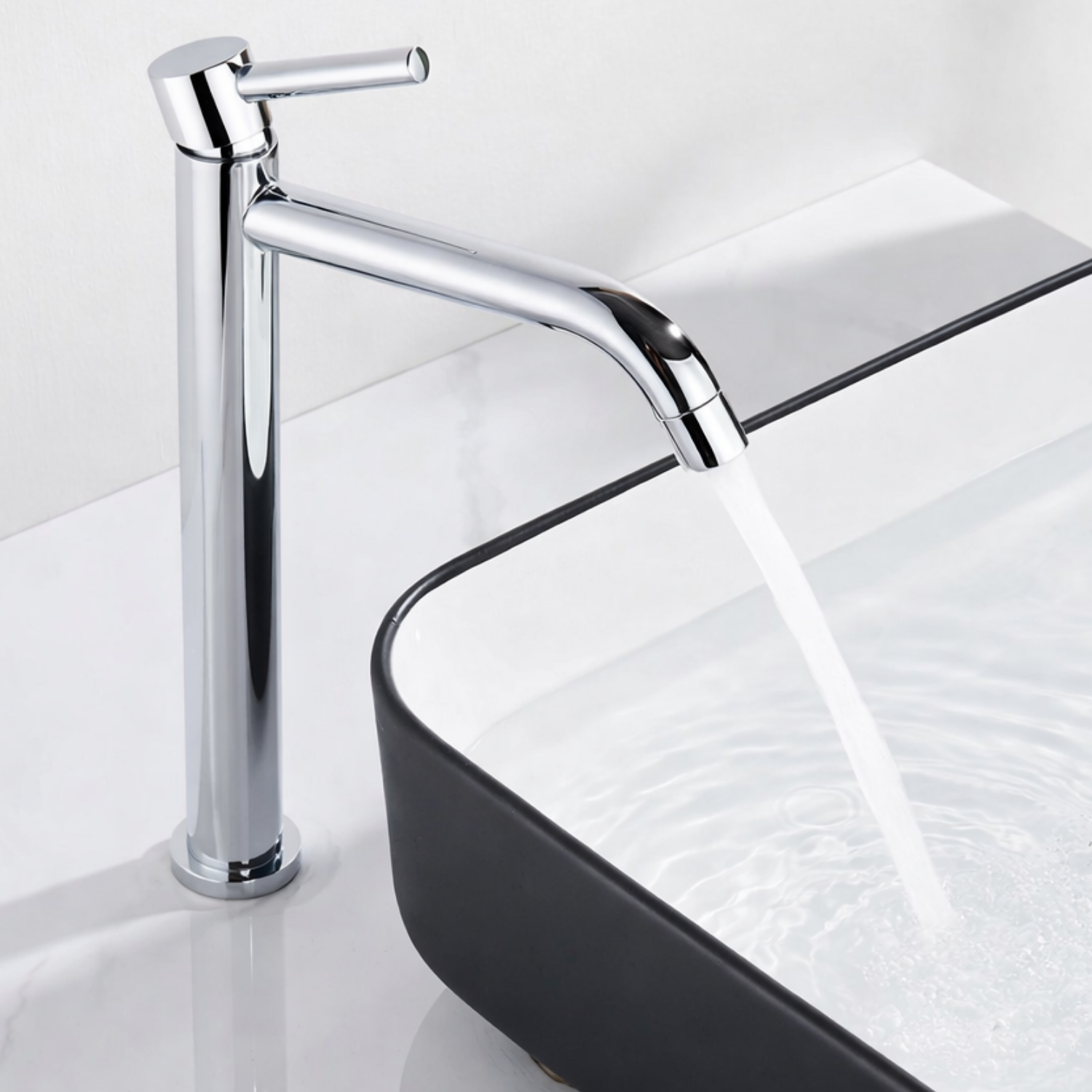 Elvheim - Bathroom Basin Faucet Single Handle Hot and Cold Mixer Tap