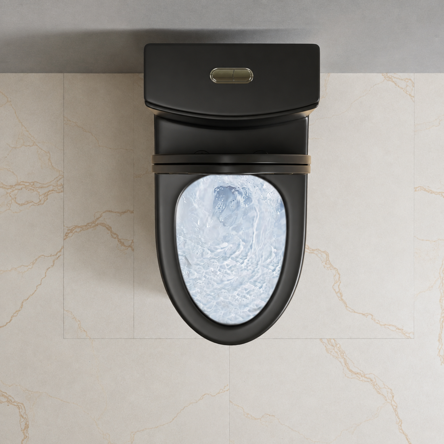 Tromso - Black Matte One-Piece with Dual Flush & Soft-Close Seat