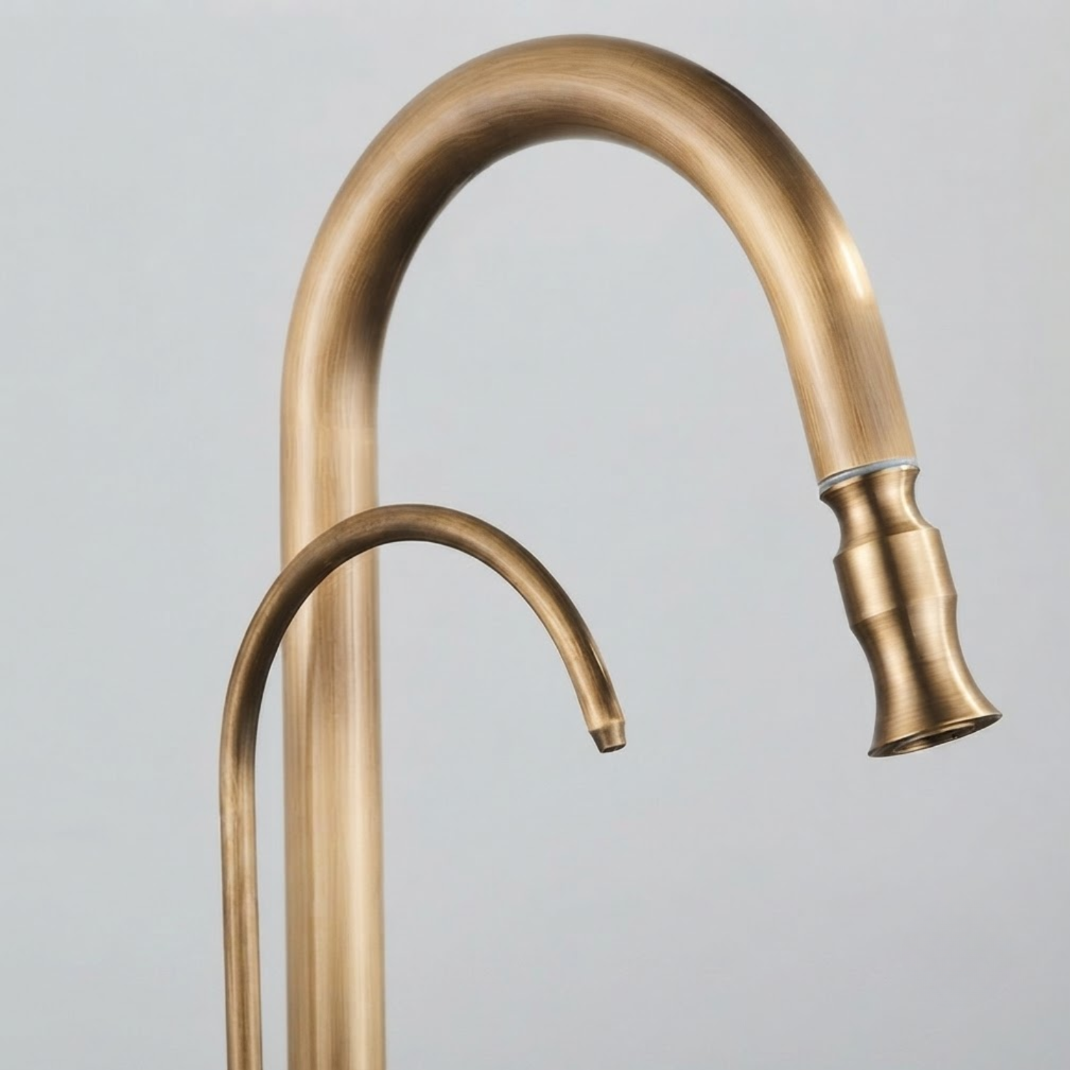 Karlstad Antique - 3-Way Kitchen Faucet with Filter Tap & Pull-Out Sprayer for Kitchen Sink
