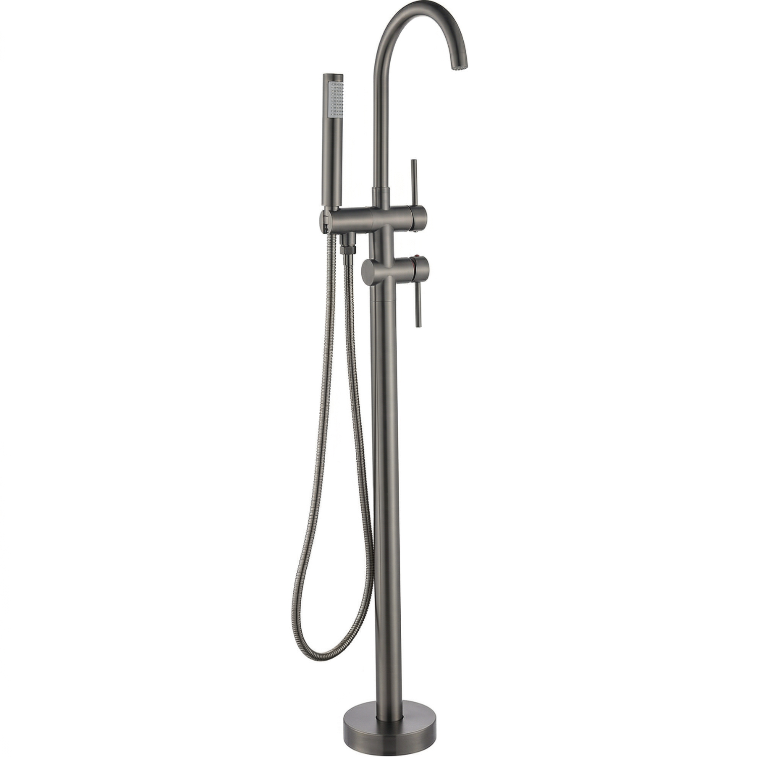 Klaralven - Bathtub Shower Faucet Set Floor Standing Shower System with 360 Swivel Spout Bathroom Bath Bathtub Mixer