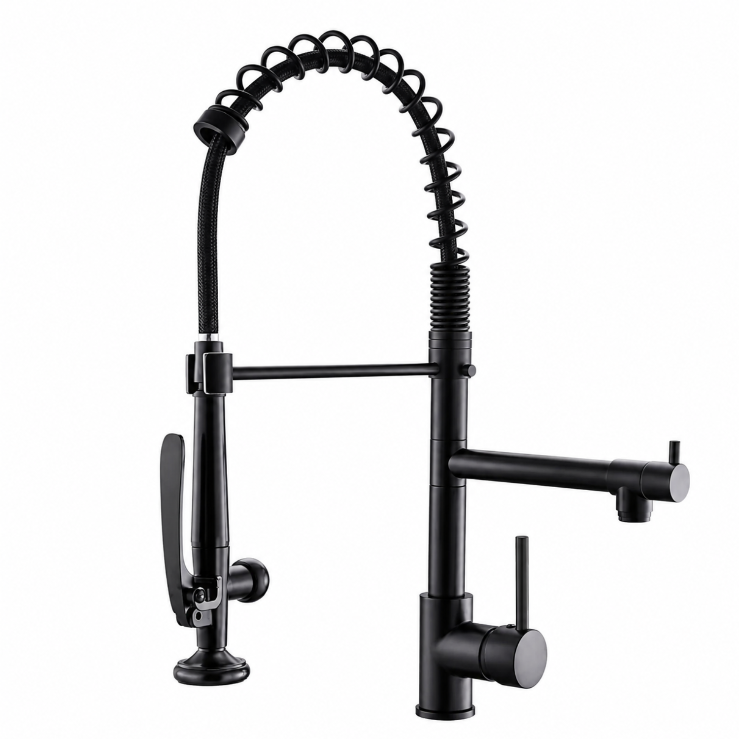Tyresta - Modern Pull-Out Kitchen Faucet – Single Handle Solid Brass Mixer Tap
