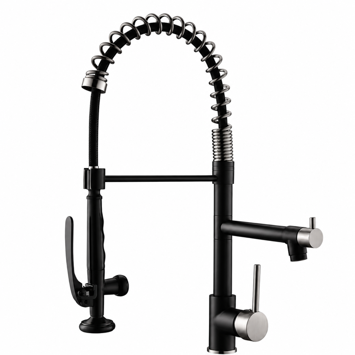 Tyresta - Modern Pull-Out Kitchen Faucet – Single Handle Solid Brass Mixer Tap