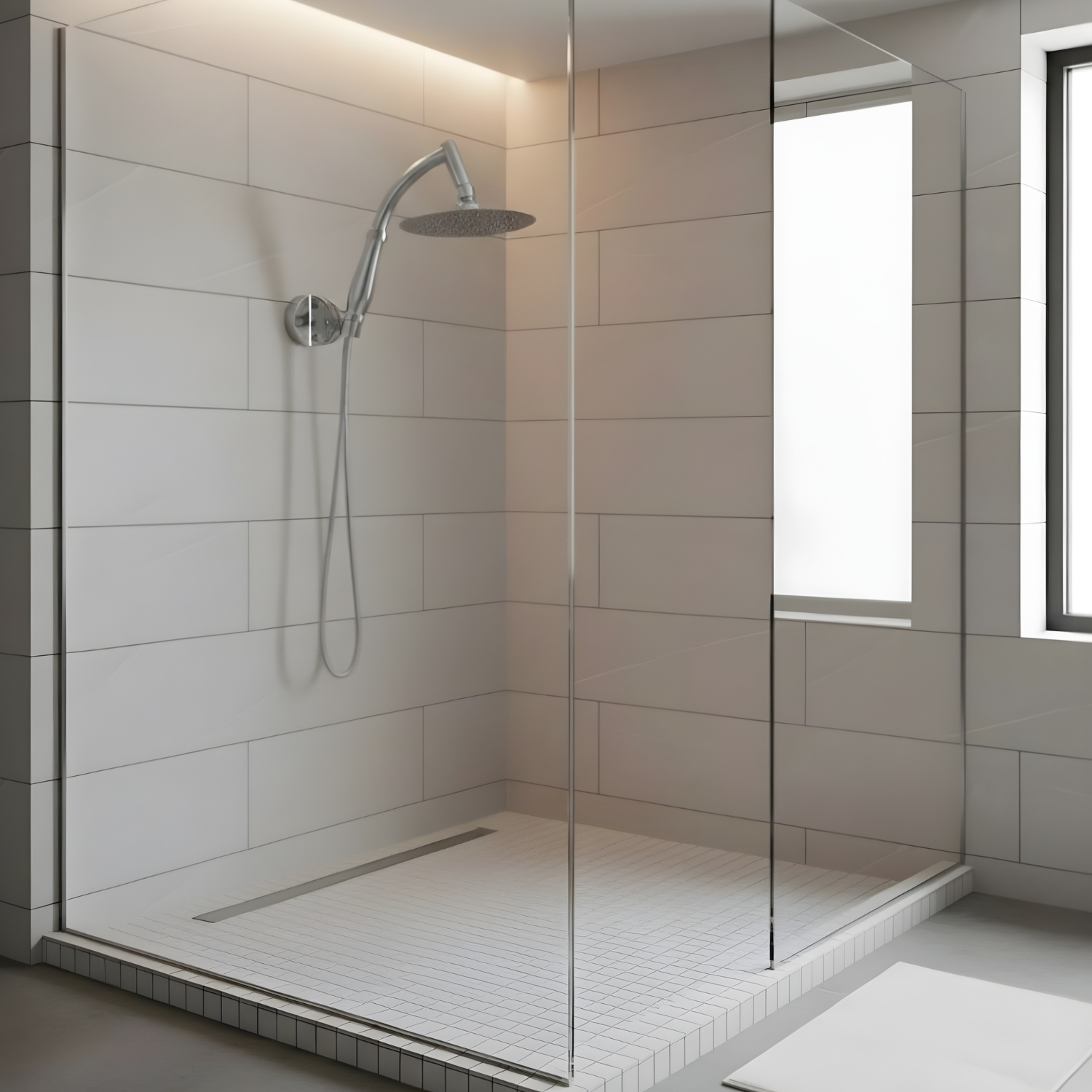 Lulea - Ultra-Thin Stainless Steel Rainfall Shower Head with 360° Swivel & Anti-Clog Nozzles