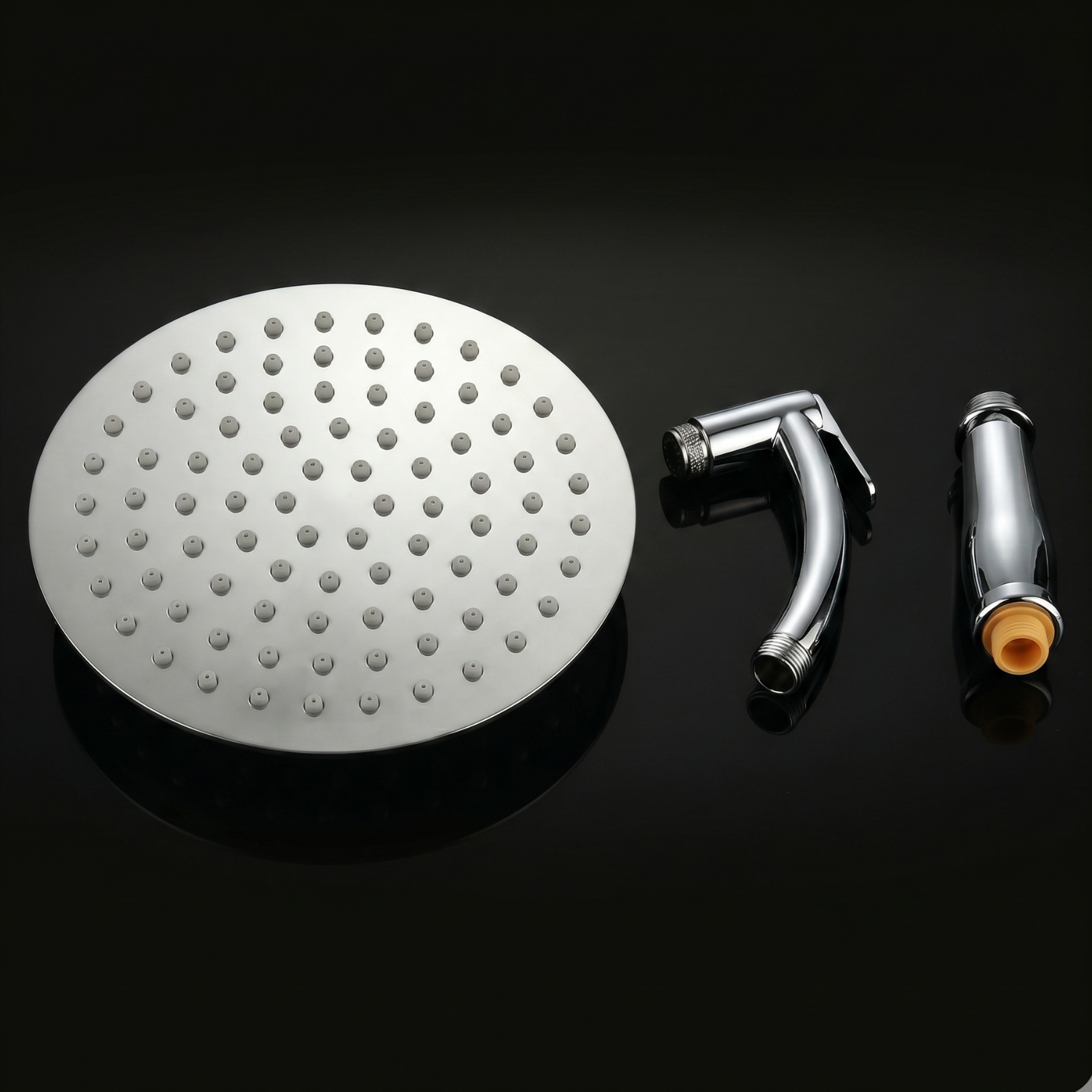 Lulea - Ultra-Thin Stainless Steel Rainfall Shower Head with 360° Swivel & Anti-Clog Nozzles
