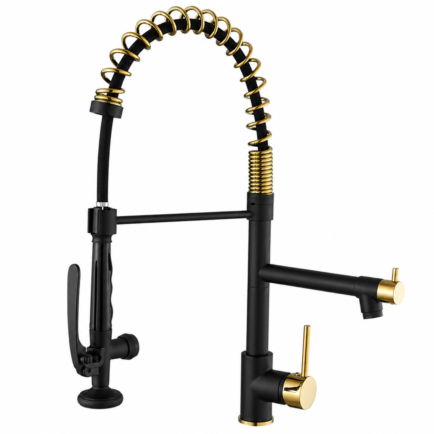 Tyresta - Modern Pull-Out Kitchen Faucet – Single Handle Solid Brass Mixer Tap