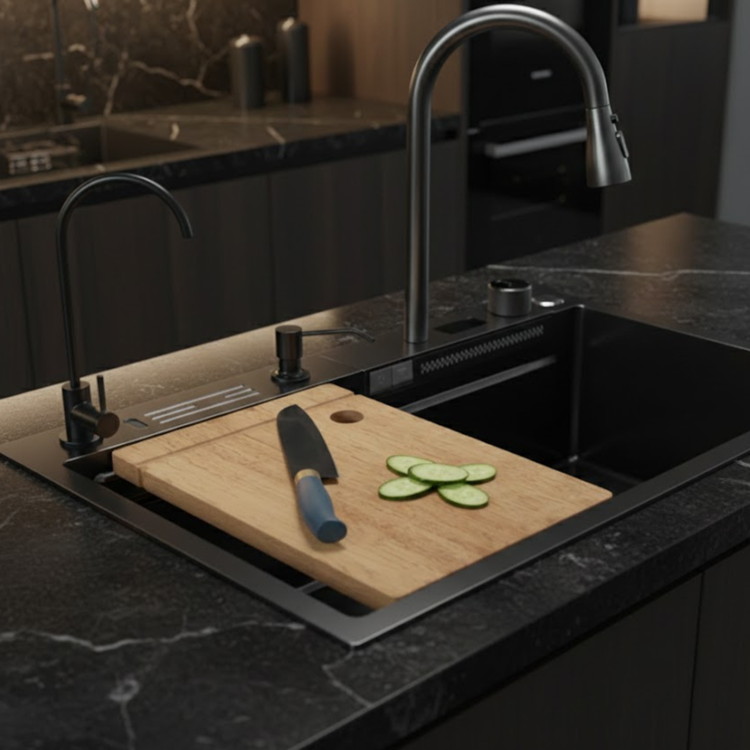 Assebakte - Smart Waterfall Kitchen Sink